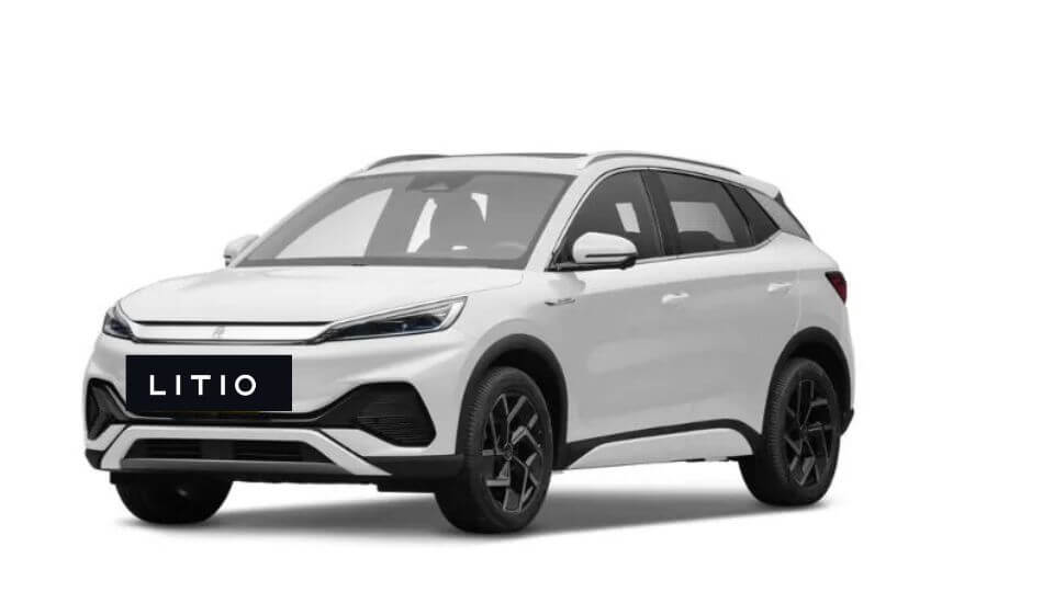 BYD Yuan PLUS в комплектации Leading 510 km, цвет Ski White