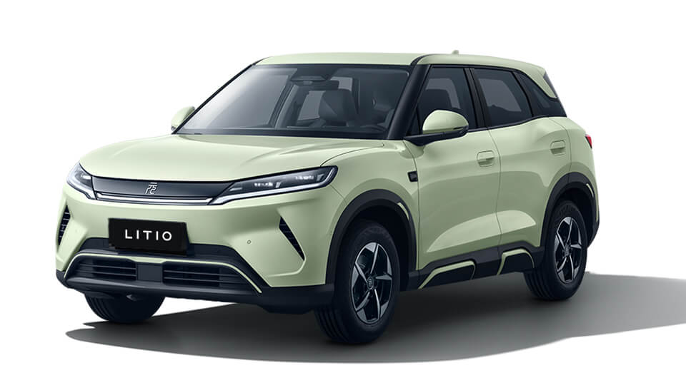 BYD Yuan UP Рестайлинг в комплектации Surpassing 401 km, цвет Relaxation Green